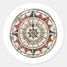 Compass Rose #5 Stickers