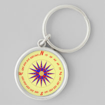 Compass Rose key chain keychains