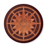 Compass Rose Refrigerator Magnet