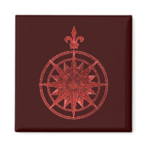 Compass Rose magnets by artogram Compass Rose magnets