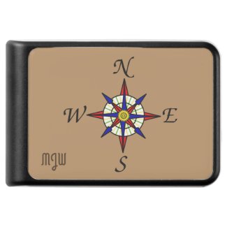Compass Rose Monogrammed