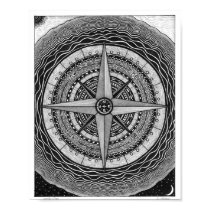 Compass Rose Poster posters
