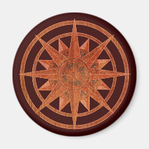 Compass Rose Refrigerator Magnet