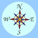 Compass Rose Sticker stickers