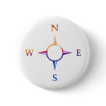 Compass - Sense of direction Pinback Button
