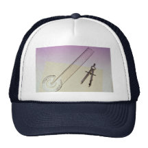 Compass with ruler hats