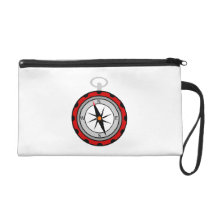 Compass Wristlet Clutch