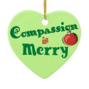 Compassion Christmas Ornament zazzle_ornament