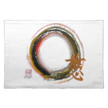 Compassion Enso, Sumi-e Place Mats