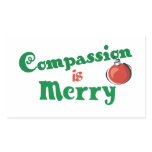 Compassion is Merry Rectangular Stickers