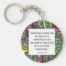 Compassion is taught keychain