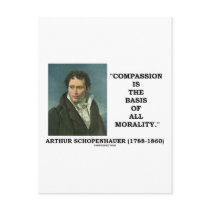 Compassion Is The Basis Of All Morality Quote Postcard