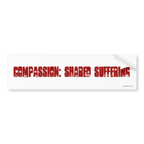 Compassion: Shared Suffering Bumper Sticker
