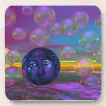 Compassion – Violet and Gold Awareness Coaster