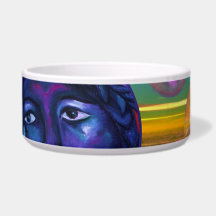 Compassion – Violet and Gold Awareness Dog Bowl