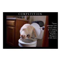COMPETITION Motivational Cat Prnt w Napoleon quote posters