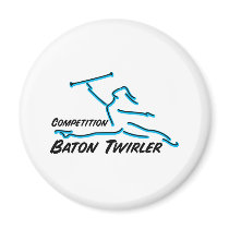 Competition Twirler Fridge Magnet
