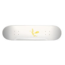 Completely yellow bending Bee Skate Boards