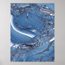 Complex Blue Posters