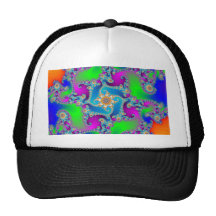 Complex Fractal Pattern: Trucker Hats