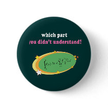 Complex Math Equation Pinback Button