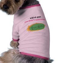 Complex Math Equation Doggie Tee Shirt