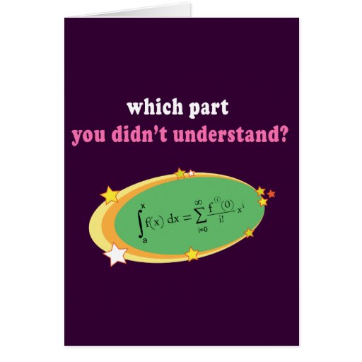 Complex Math Equation Greeting Card Zazzle