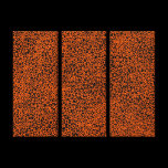 Complex Network - Orange on Black canvas prints