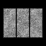 Complex Network - White on Black canvas prints