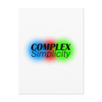 complex simplicity post card