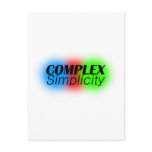 complex simplicity post card