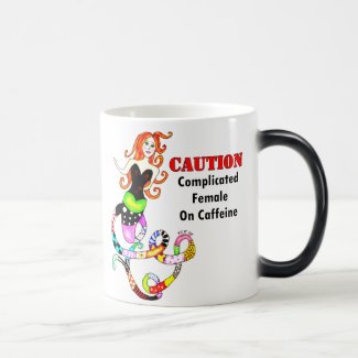 "Complicated Female On Caffeine" Mermaid Coffee Mug