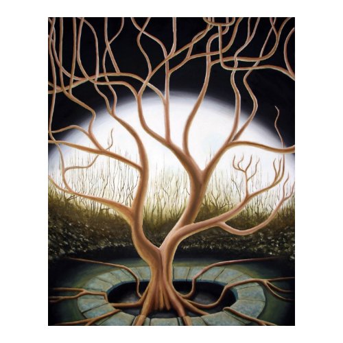 Complicated Tree Surreal Art Poster