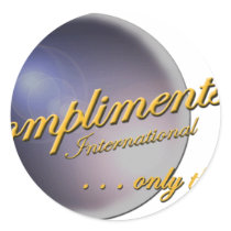 Compliments International, LLC stickers by businessblitz Compliments International, LLC stickers