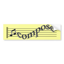 Compose Music bumper stickers