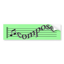 Compose Music bumper stickers