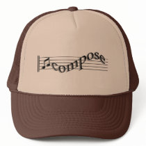 Compose Music hats by ktreadwe Compose Music hats