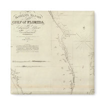 Composite Bahama Banks, Gulf of Florida Fridge Magnets