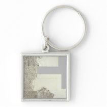 Composite Map of France 4 Key Chain