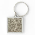 Composite Map of France Key Chains