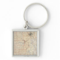 Composite Rhode Island Map Key Chains