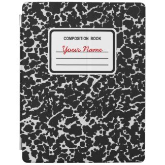Composition Book | Black & White iPad Cover
