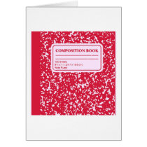 Composition Book/Student-Teacher Greeting Cards
