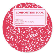 Composition Book/Student-Teacher Round Stickers