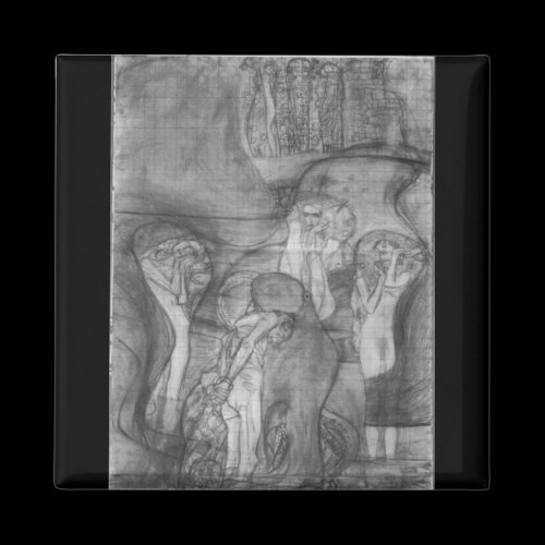 Composition draft of the law faculty image - Klimt Magnets