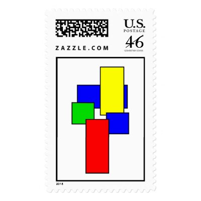 Composition II Postage Stamp by lonvig