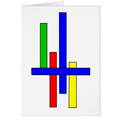Composition III Greeting Cards by lonvig