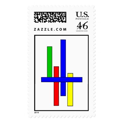 Composition III Postage Stamp by lonvig