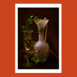 wine, vase, glass, grape, red, purple, tall,