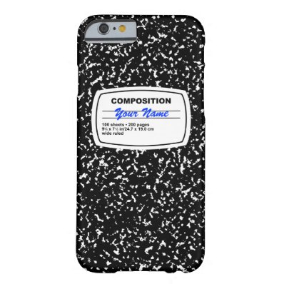 Composition Notebook Customizable Barely There iPhone 6 Case